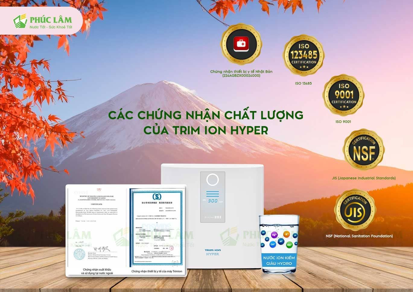 Chứng Nhận Chất Lượng Đẳng Cấp Quốc Tế Của Trim Ion Hyper