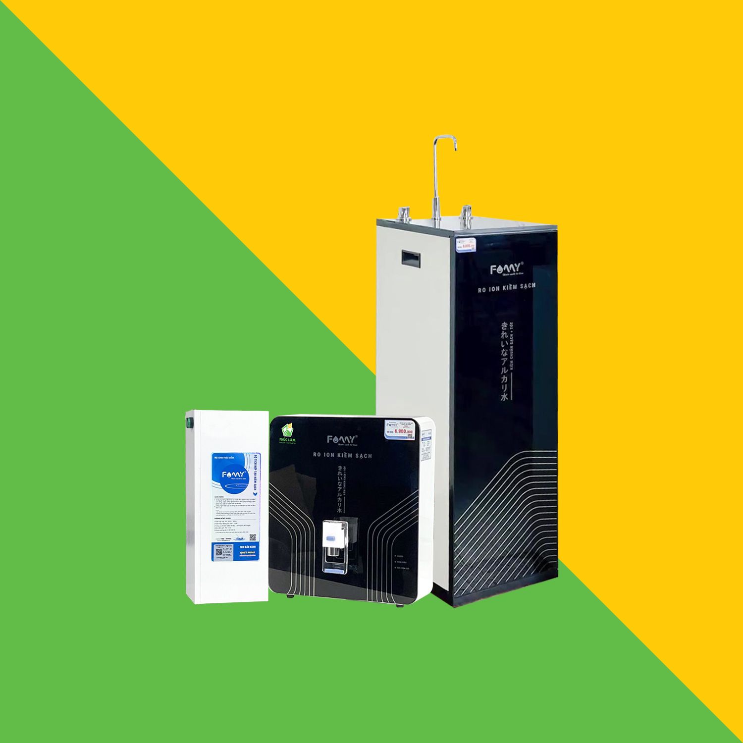 các sản phẩm gia đình máy lọc nước ion kiềm famy