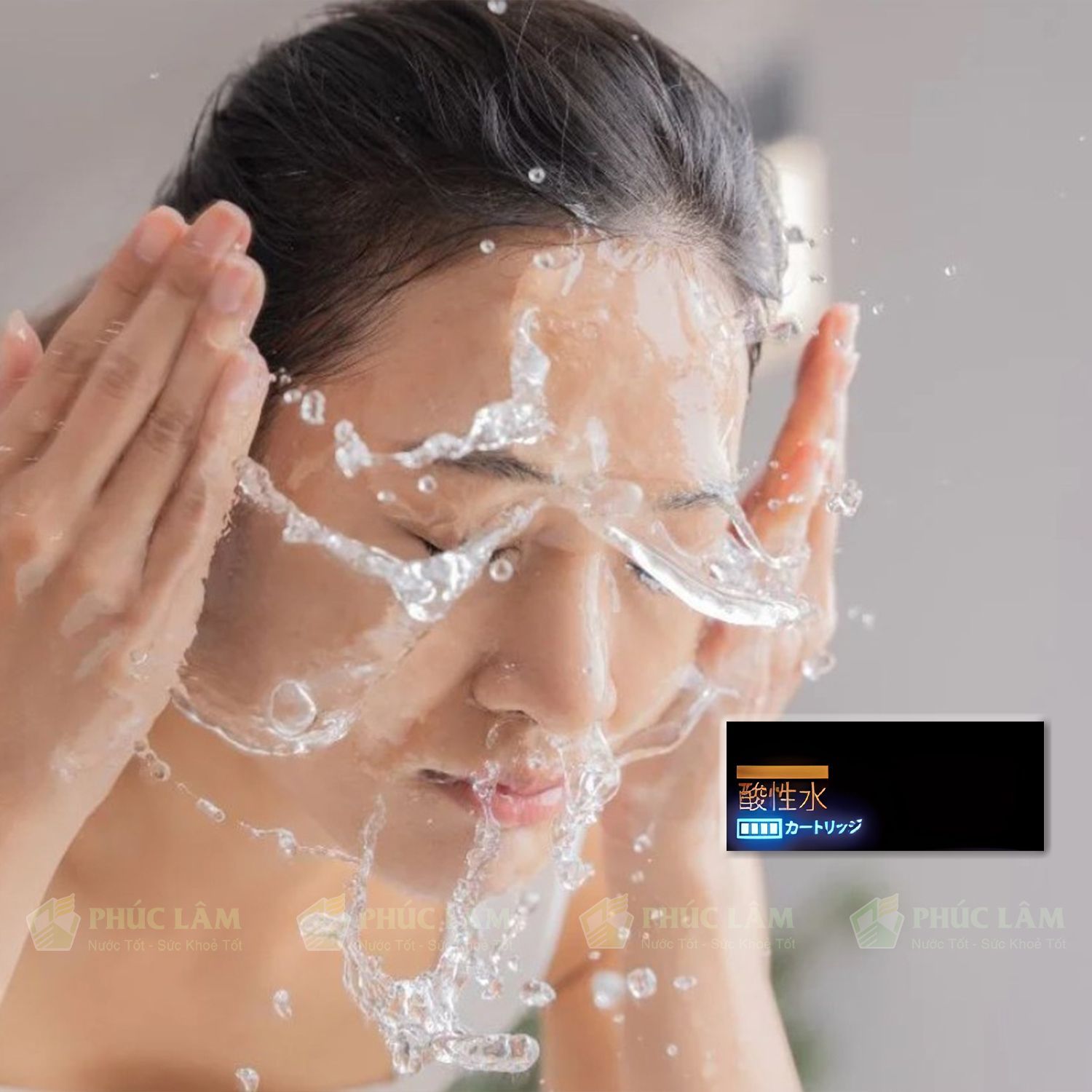 Chăm sóc da mặt từ nước ion kiềm máy lọc nước trim ion gracia