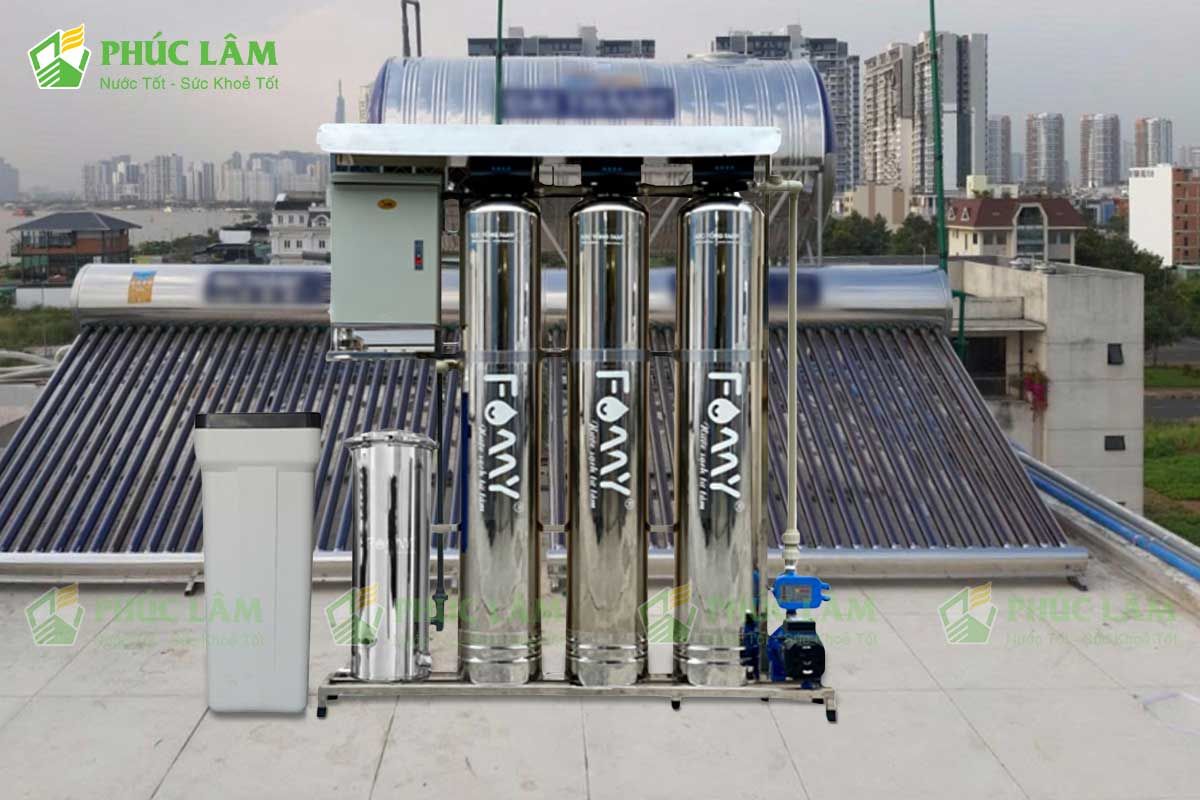 hình ảnh lắp đặt thực tế dịch vụ lắp đặt bộ lọc tổng đầu nguồn trọn gói