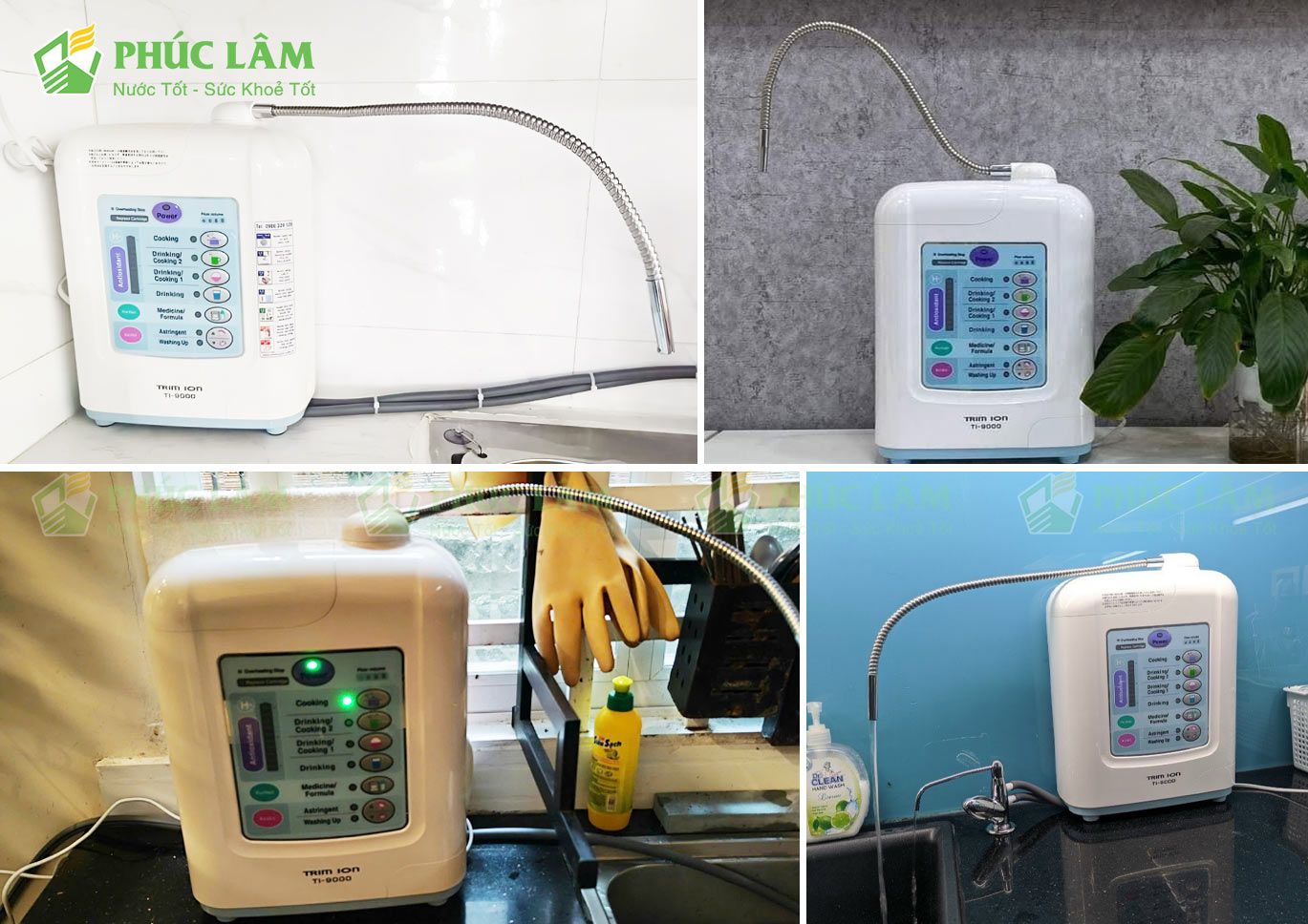 Hình Ảnh Lắp Đặt Thực Tế Máy Lọc Nước Ion Kiềm Trim Ion TI-9000