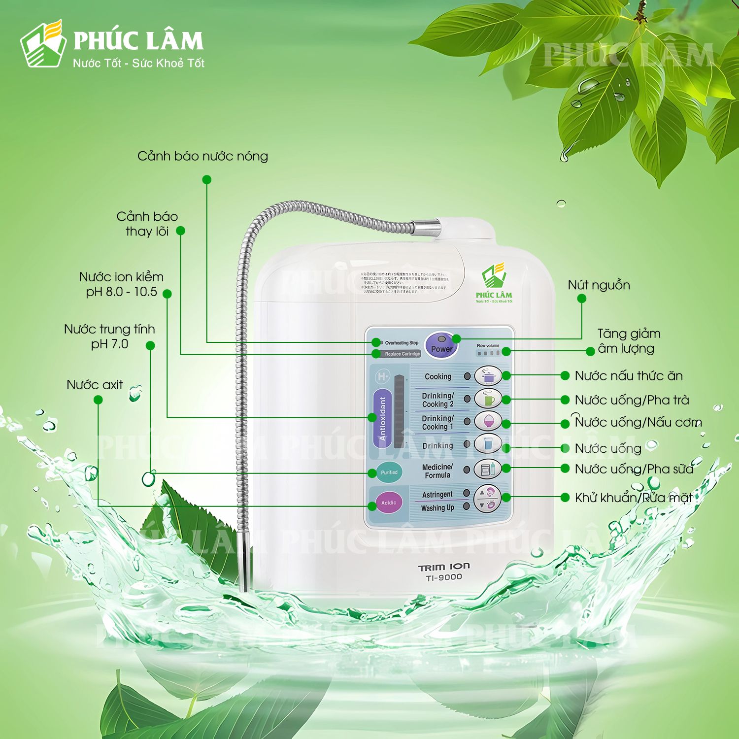 hướng dẫn sử dụng máy trim ion ti9000