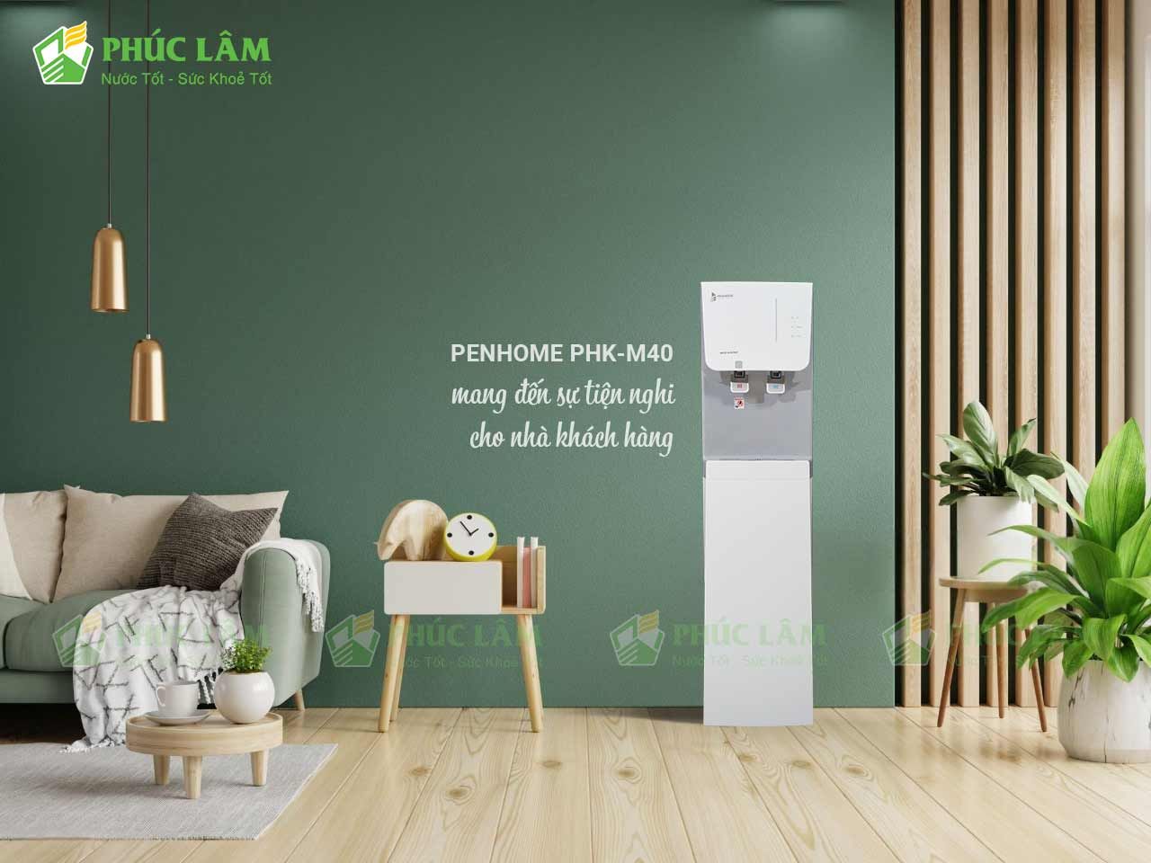 Máy lọc nước RO nóng lạnh PenHome PHK-M40 lắp đặt thực tế tại nhà khách hàng