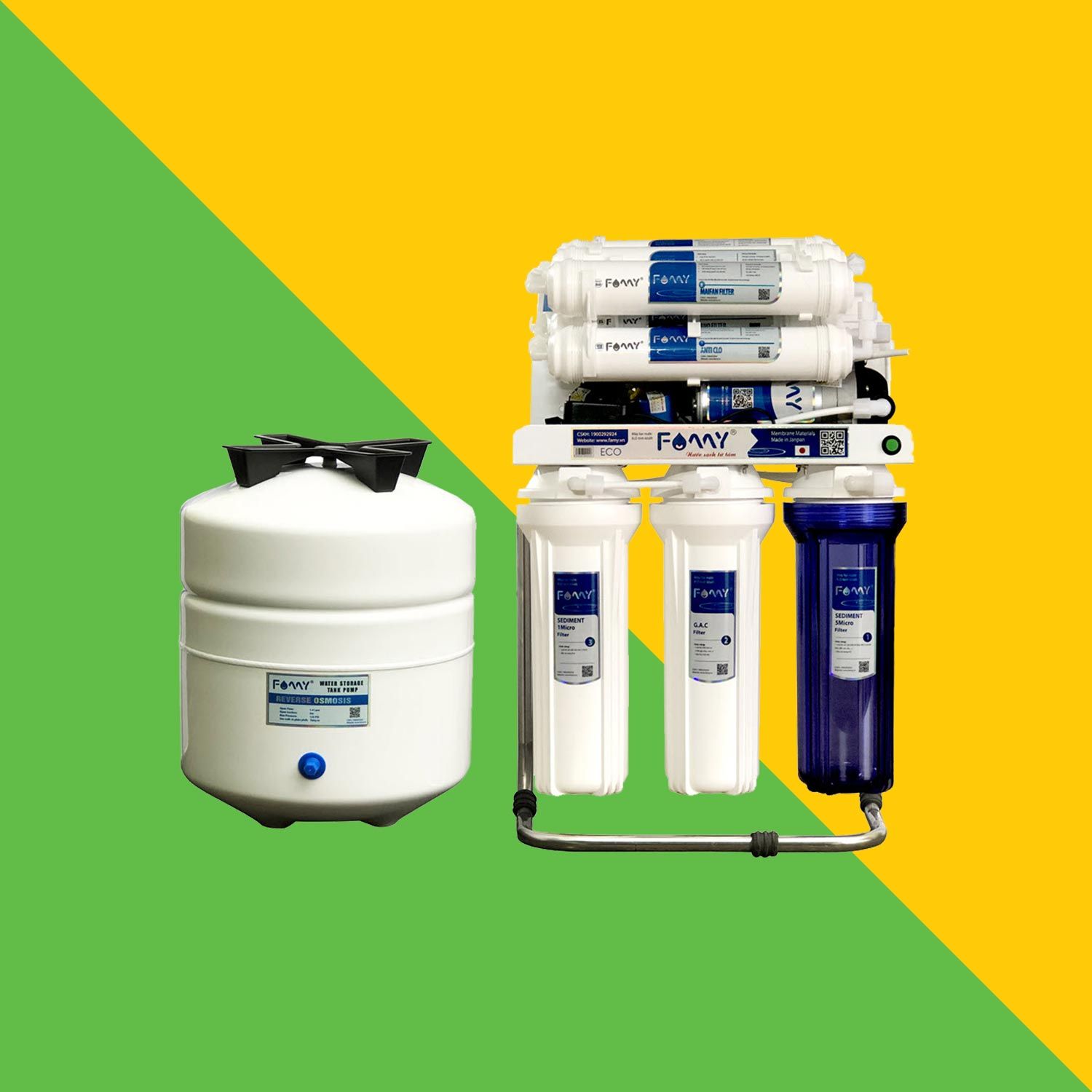 máy lọc nước 10 cấp lọc FAMY ECO10 âm tủ bếp