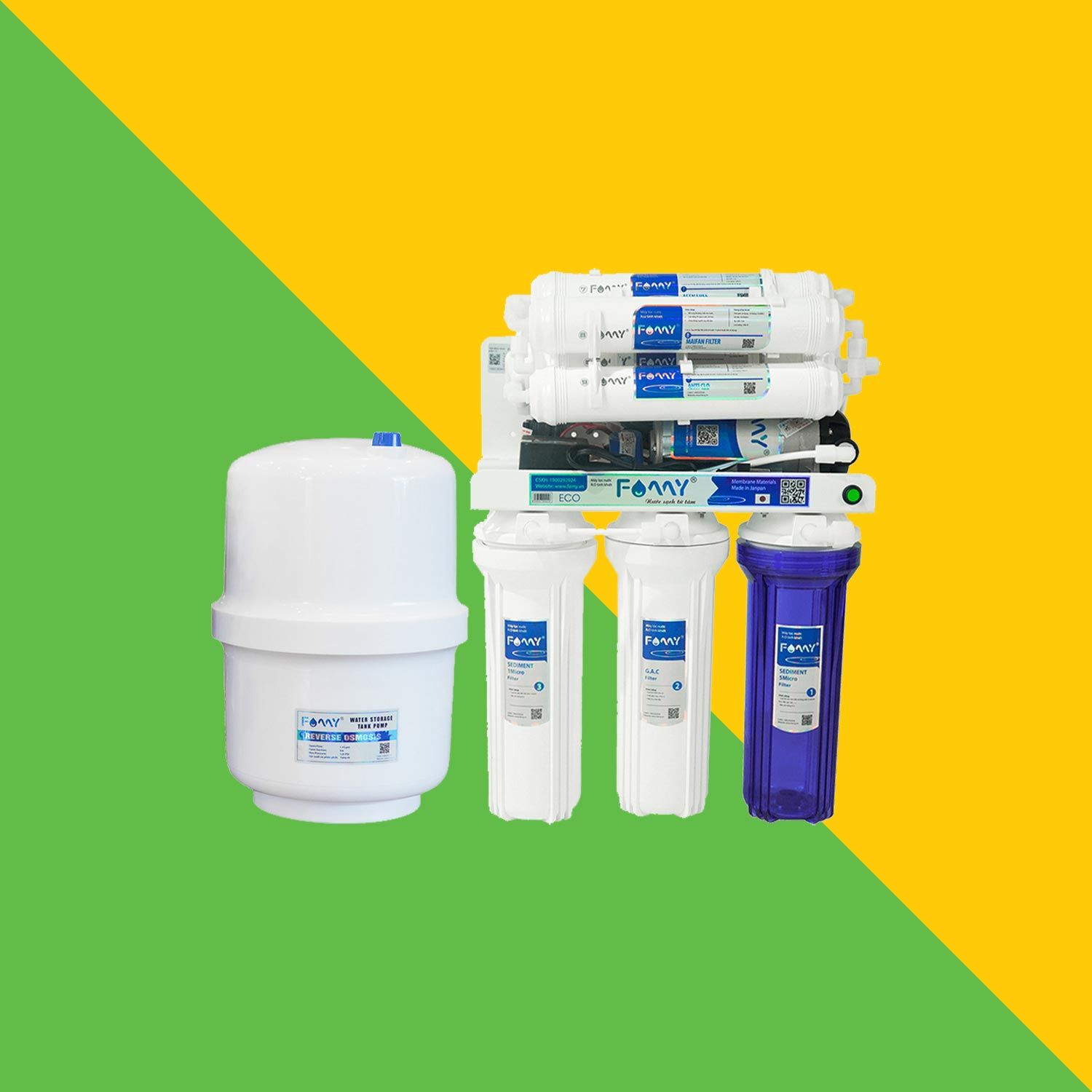 máy lọc nước 10 cấp lọc FAMY ECO10 âm tủ bếp