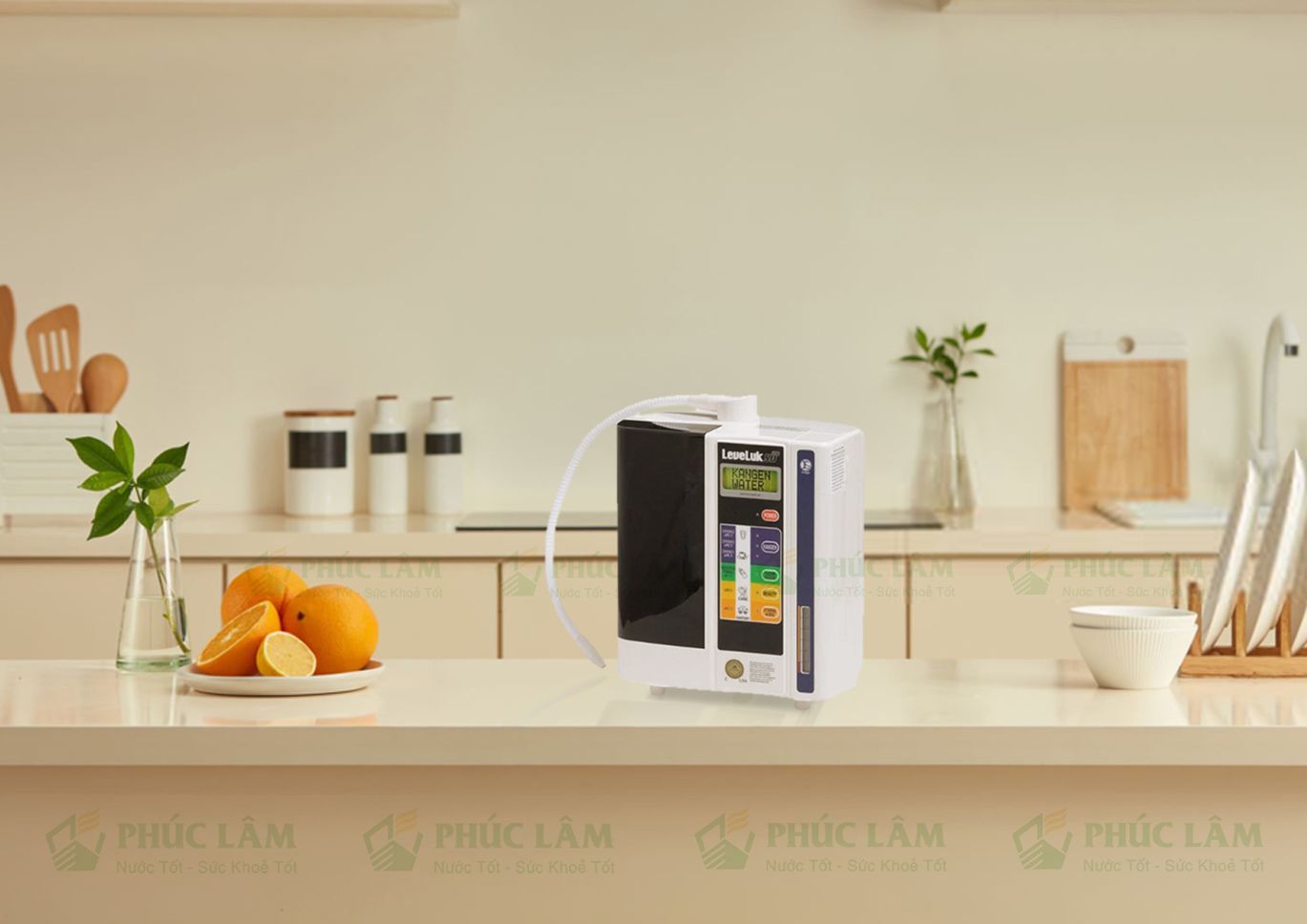 Máy lọc nước ion kiềm kangen sd501 để bàn hiện đại