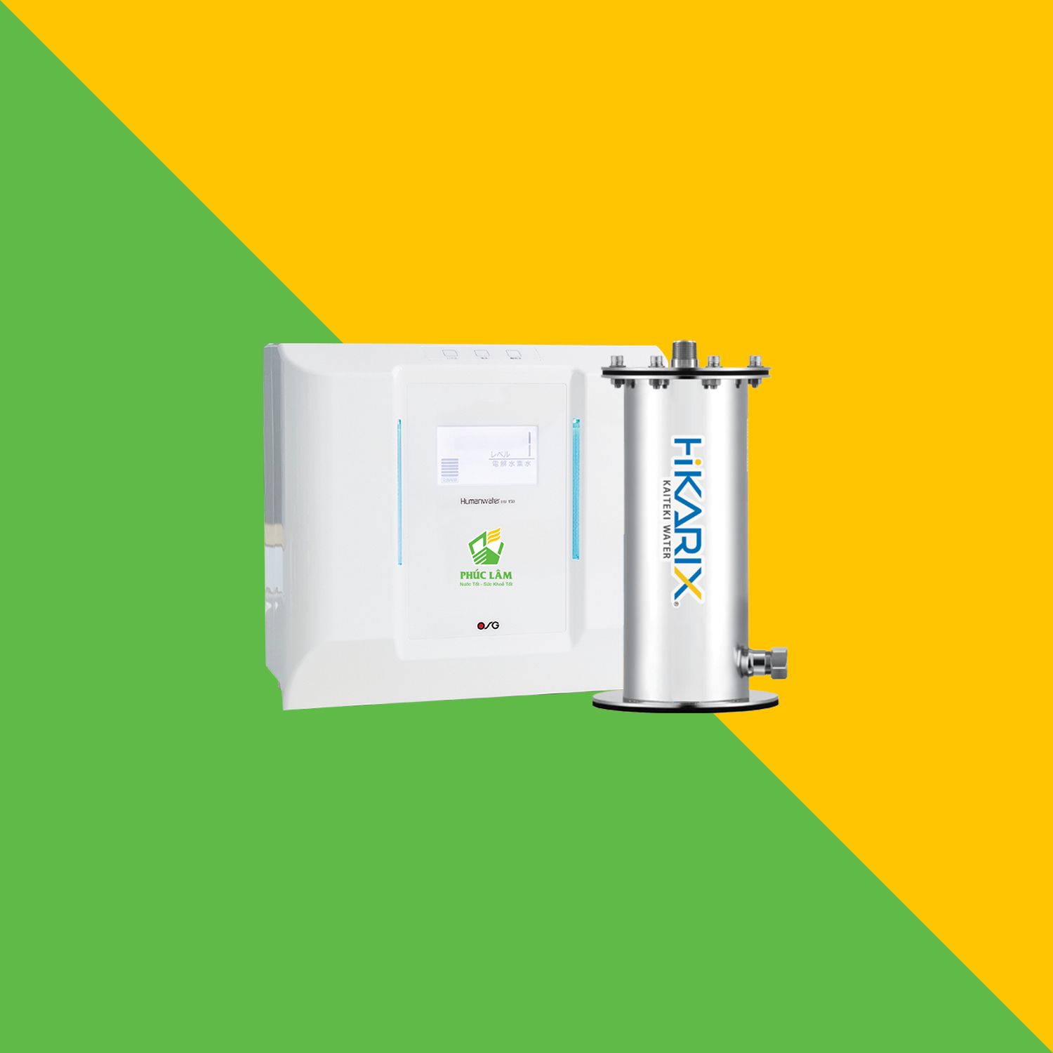 Máy Lọc Nước Điện Giải Nhật Bản OSG Human (HU150 + Hikarix SH V250+)