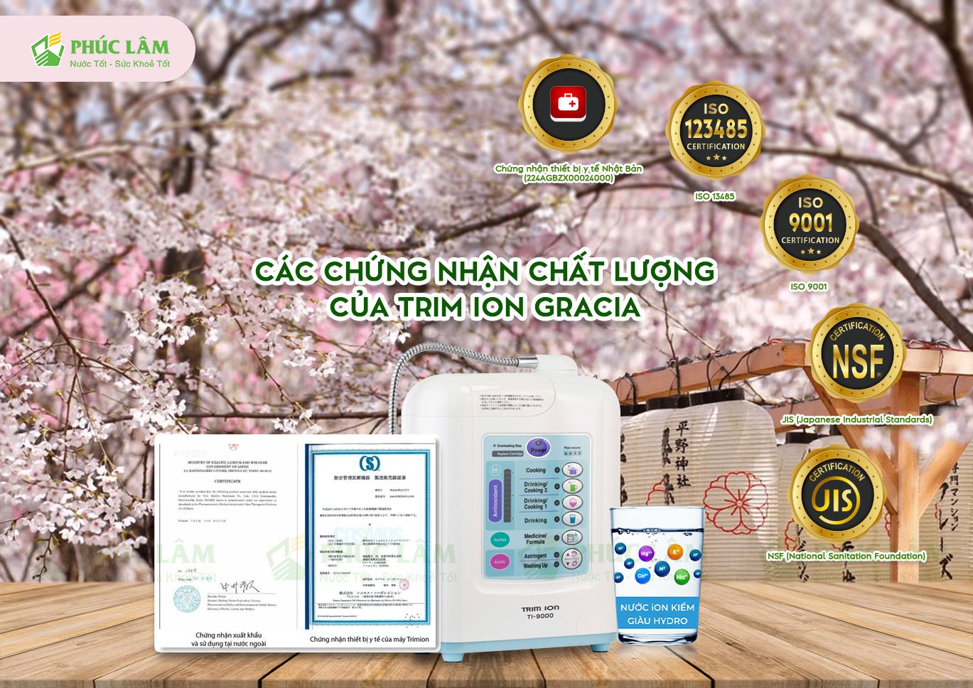 Máy lọc nước ion kiềm Trim Ion TI-9000, dòng sản phẩm “quốc dân” từ thương hiệu danh tiếng Nihon Trim