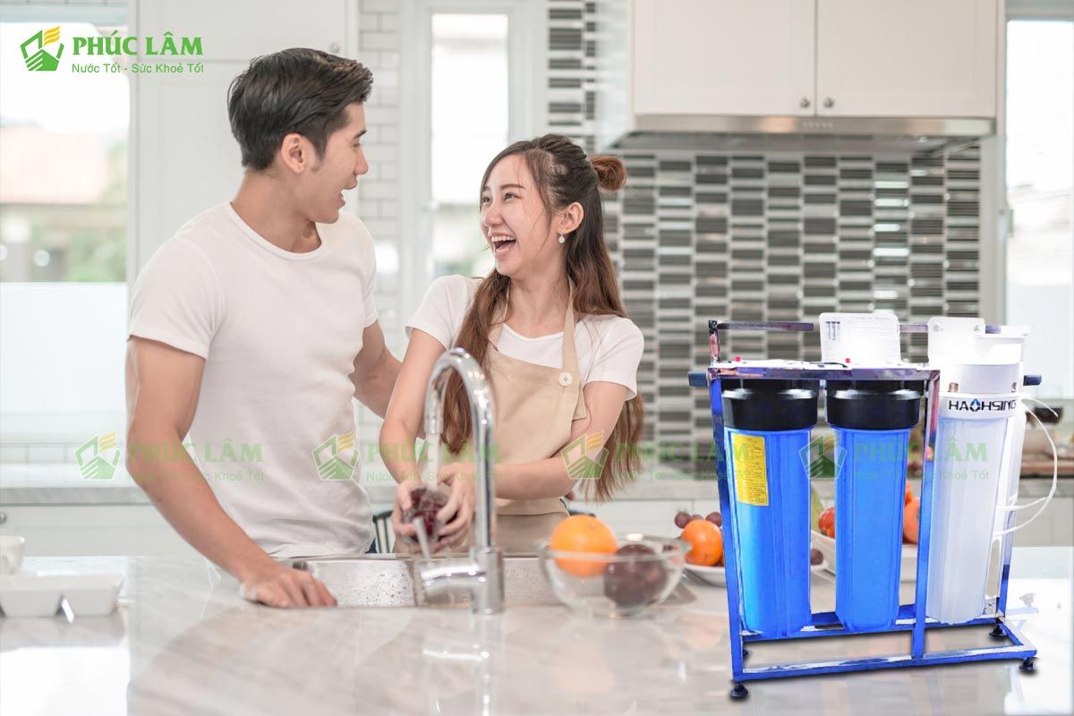 Sử dụng nước đã qua lọc bởi bộ lọc nước đầu nguồn Haohsing UF VA20M bảo vệ sức khỏe