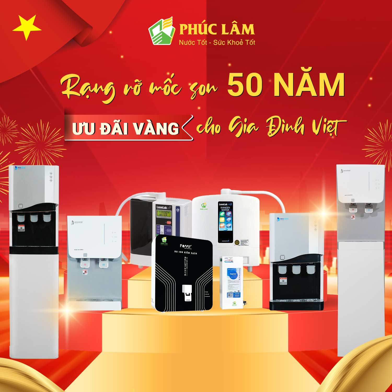 ưu đaqĩ vàng cho ngày Đại Lế 30.4 - 1.5 của Phúc Lâm đến gia đình Việt