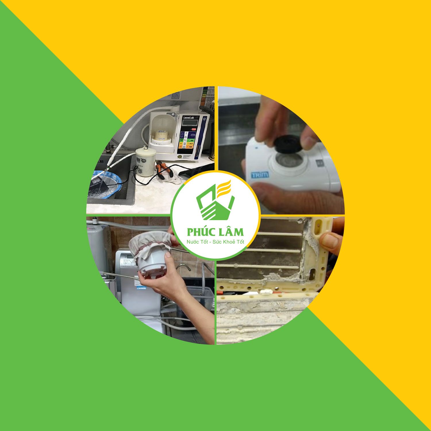 vệ sinh máy lọc nước ion kiềm tại Phúc Lâm